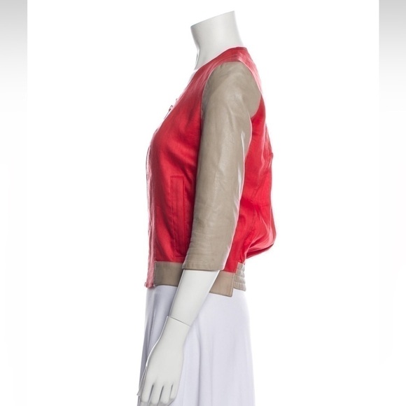 Helmut lang womens small cropped bomber jacket 80s retro vintage inspired - Picture 5 of 13